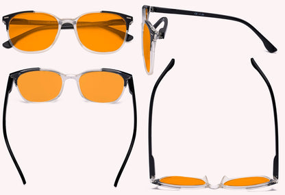 4 Pack Oversize Blue Light Blocking Glasses Women DS9001C