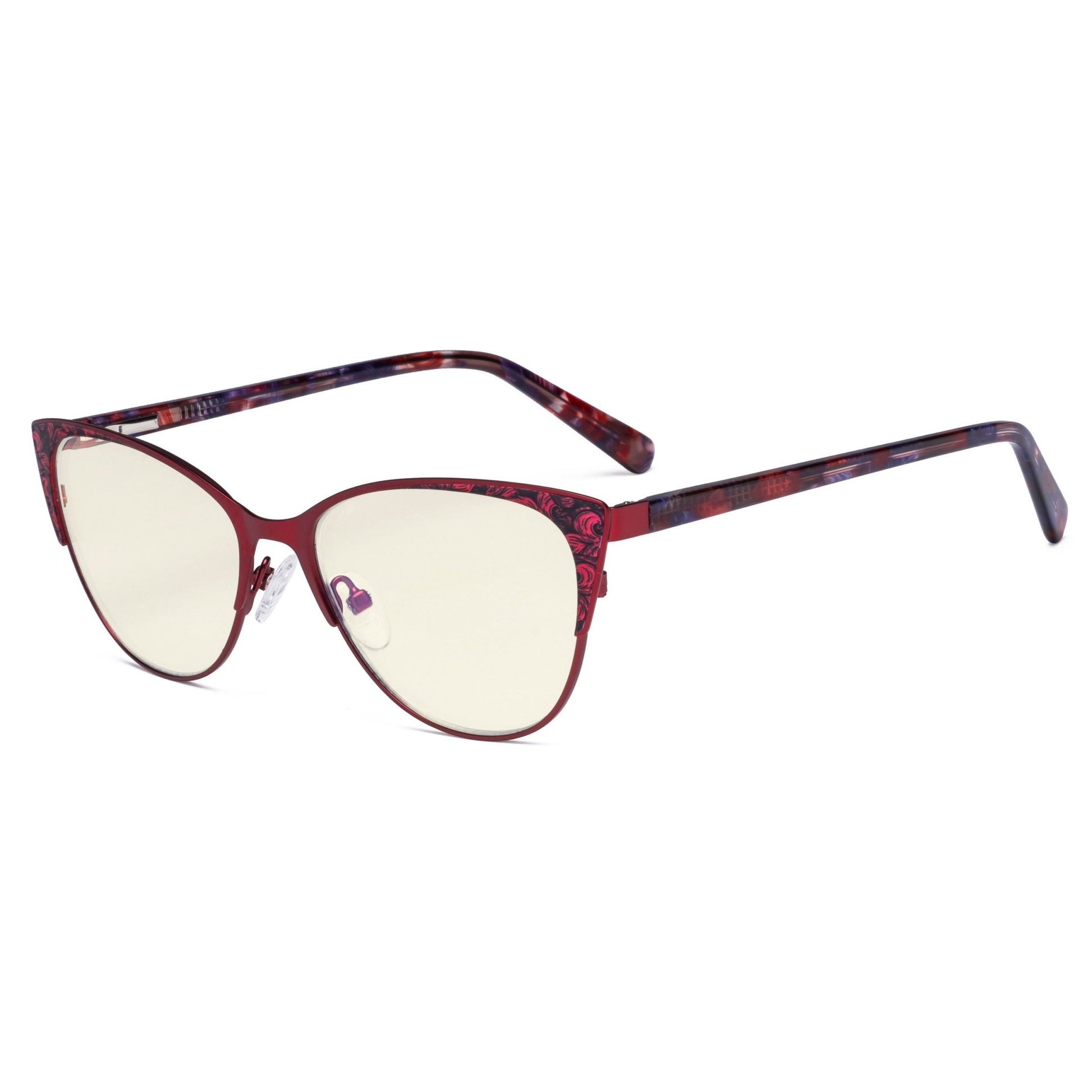 Butterfly Design Computer Eyeglasses Red LX19044-BB40